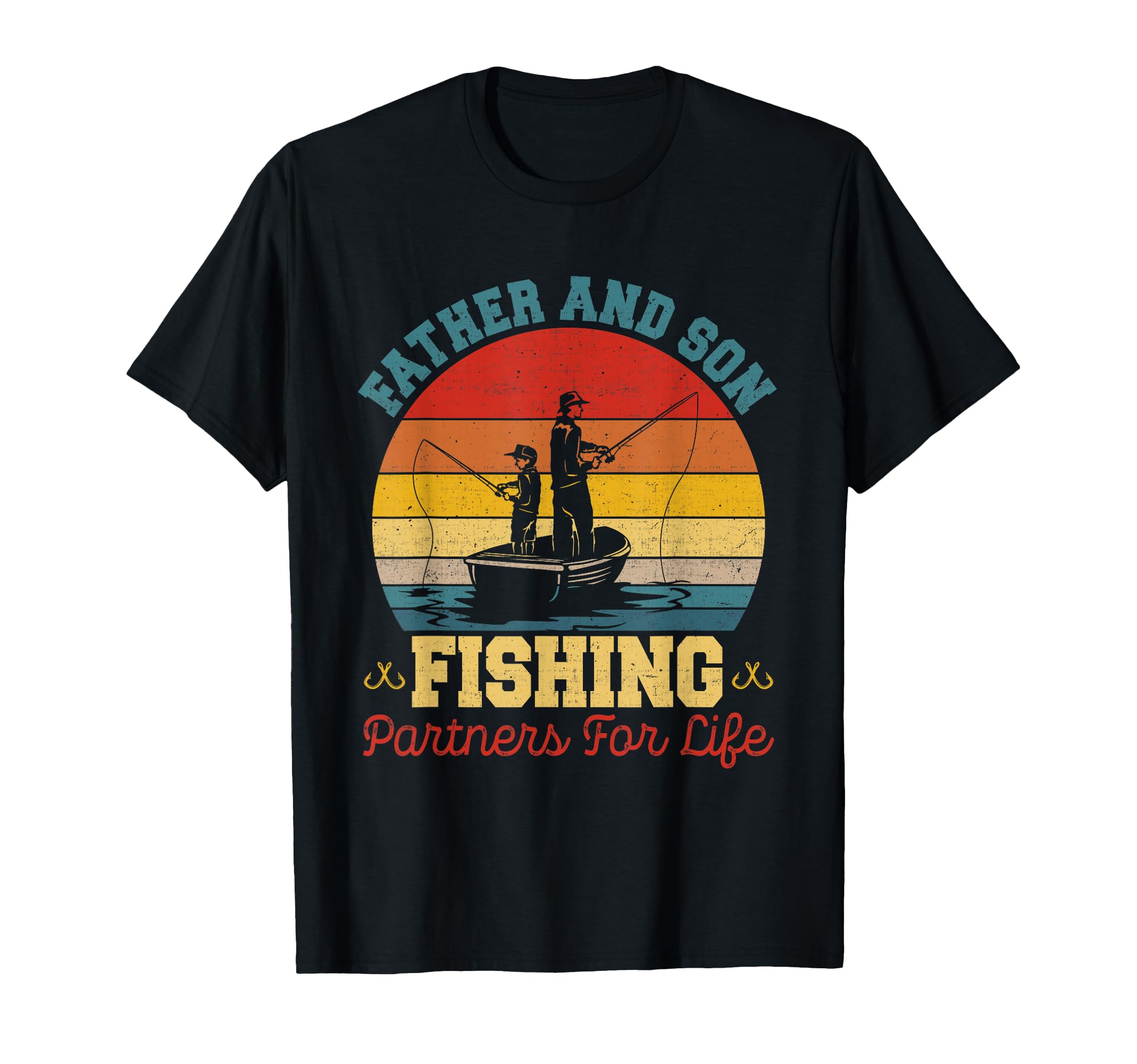 Father And Son Fishing Partners Life T-Shirt - Graphic Print Men Women - T-Shirt, Sweatshirt, Hoodie