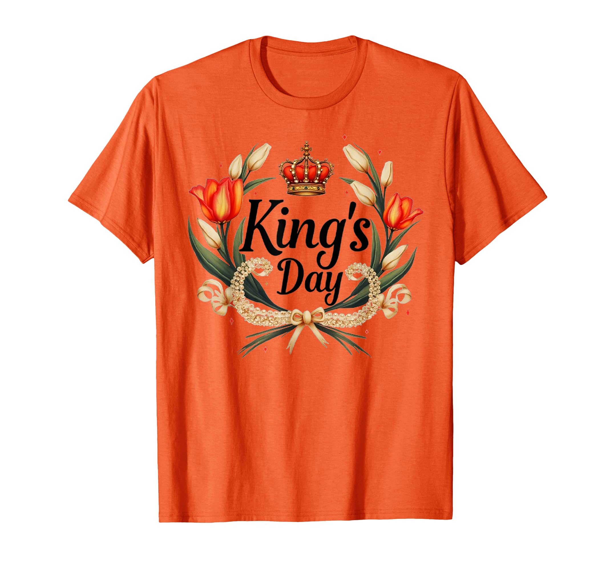 Koningsdag Netherlands 2025 Crown T-Shirt - Novelty Apparel for Adults - T-Shirt, Sweatshirt, Hoodie