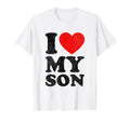 I Love My Son Distressed Mom Outfit T-Shirt - Novelty Apparel Men Women - T-Shirt, Sweatshirt, Hoodie