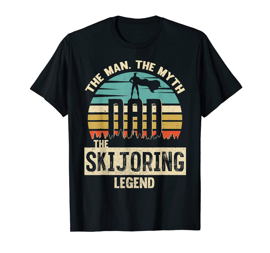 Myth Legend Dad Skijoring Amazing T-Shirt - Trendy Graphic Men Women - T-Shirt, Sweatshirt, Hoodie