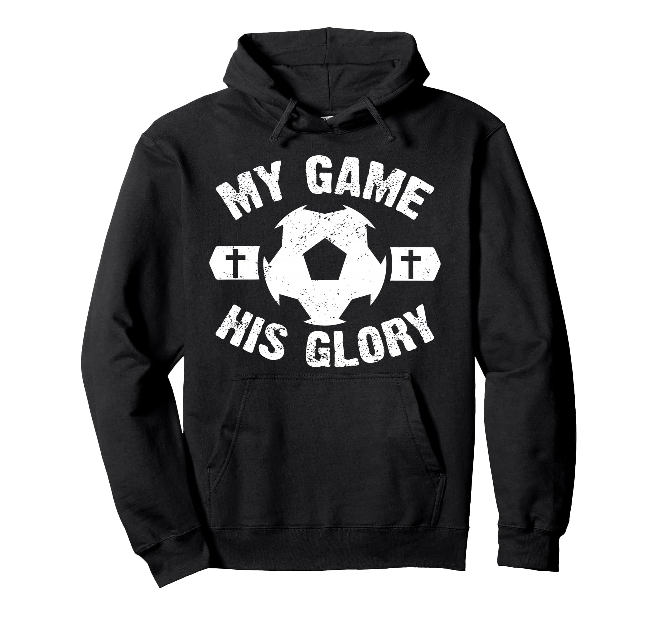 My Game His Glory Christian Soccer Hoodie - Custom Art Print for Adults - T-Shirt, Sweatshirt, Hoodie