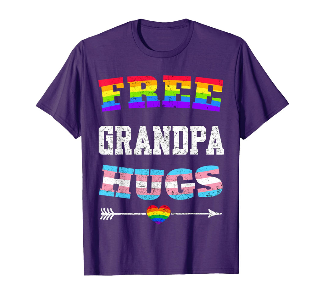 Free Grandpa Hugs Lgbt Gay T-Shirt - Casual Everyday Wear for Adults - T-Shirt, Sweatshirt, Hoodie