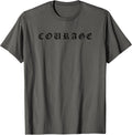 Courage One Word Inspirational Motivational Quote - Adult & Kids T-Shirts, Sweatshirts & Hoodies apparel design preview 1