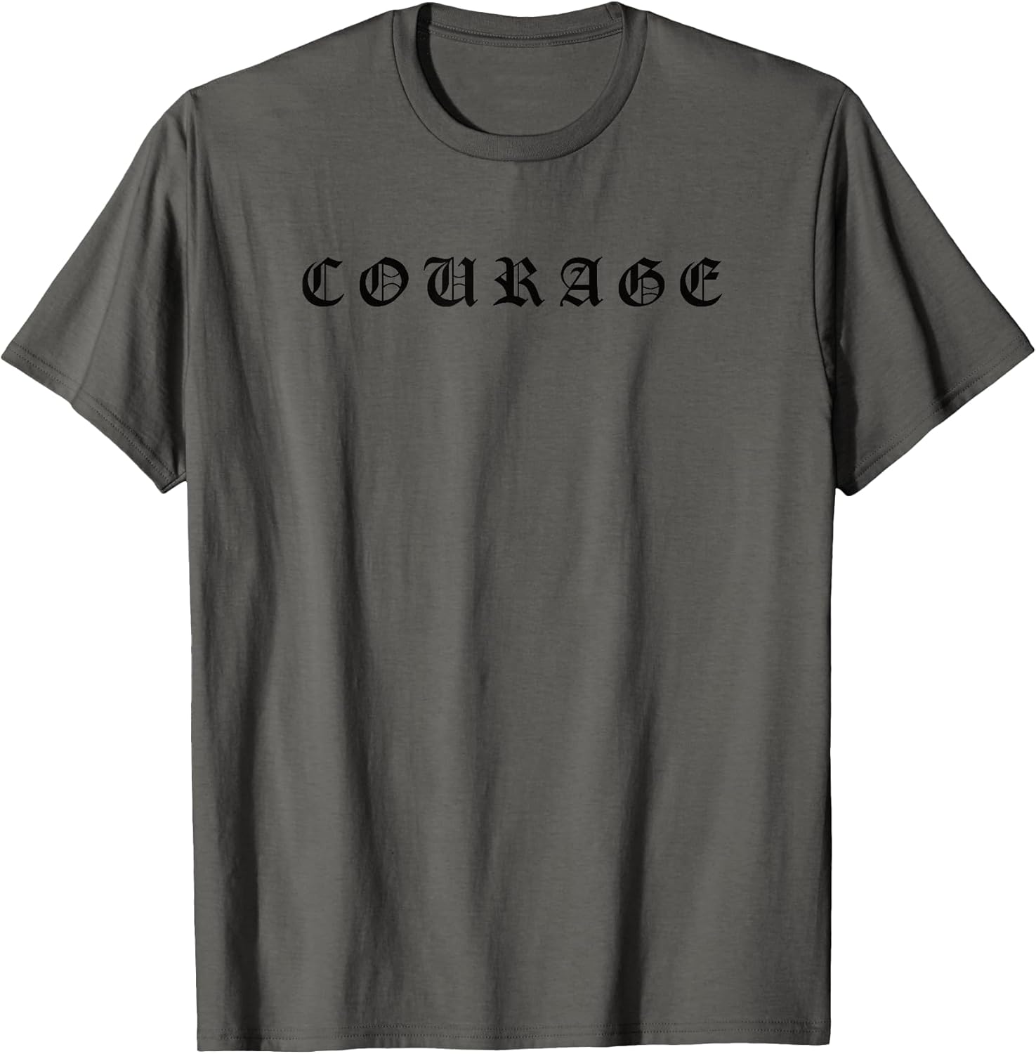 Courage One Word Inspirational Motivational Quote - Adult & Kids T-Shirts, Sweatshirts & Hoodies apparel design preview 1