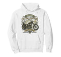 Fathers Day Biker Dad Grunge Chopper Hoodie - Minimalist Print Unisex - T-Shirt, Sweatshirt, Hoodie