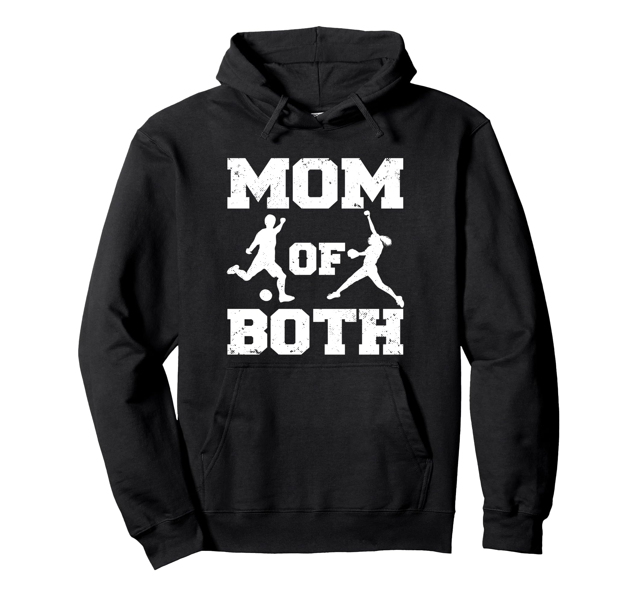 Mom Both Funny Soccer Softball Mom Hoodie - Streetwear Style Men Women - T-Shirt, Sweatshirt, Hoodie