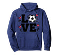 Love Soccer Player Womens Beautiful Hoodie - Custom Art Print for Adults - T-Shirt, Sweatshirt, Hoodie