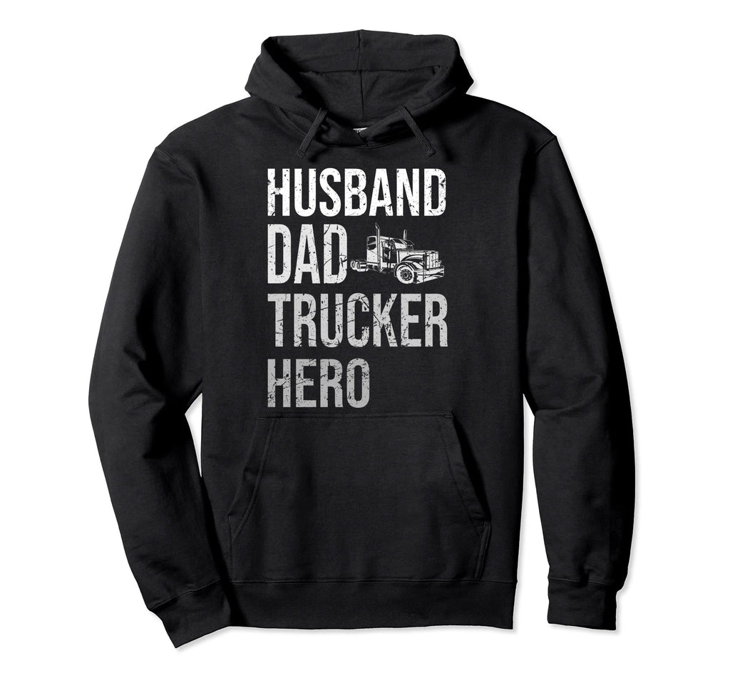 Best Trucking Dad Ever Big Rid Trucker Hoodie - Custom Art Print Unisex - T-Shirt, Sweatshirt, Hoodie