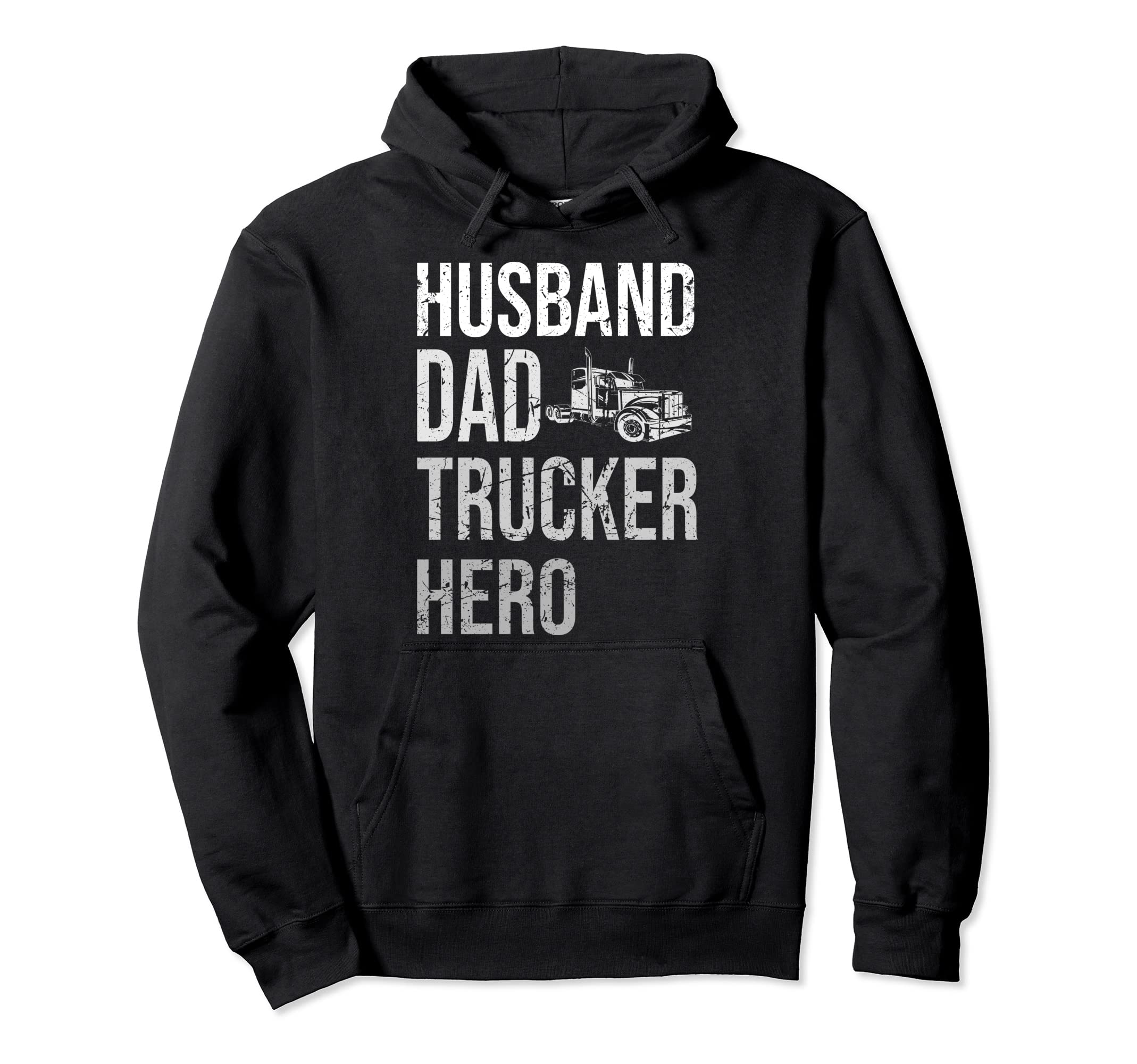 Best Trucking Dad Ever Big Rid Trucker Hoodie - Custom Art Print Unisex - T-Shirt, Sweatshirt, Hoodie