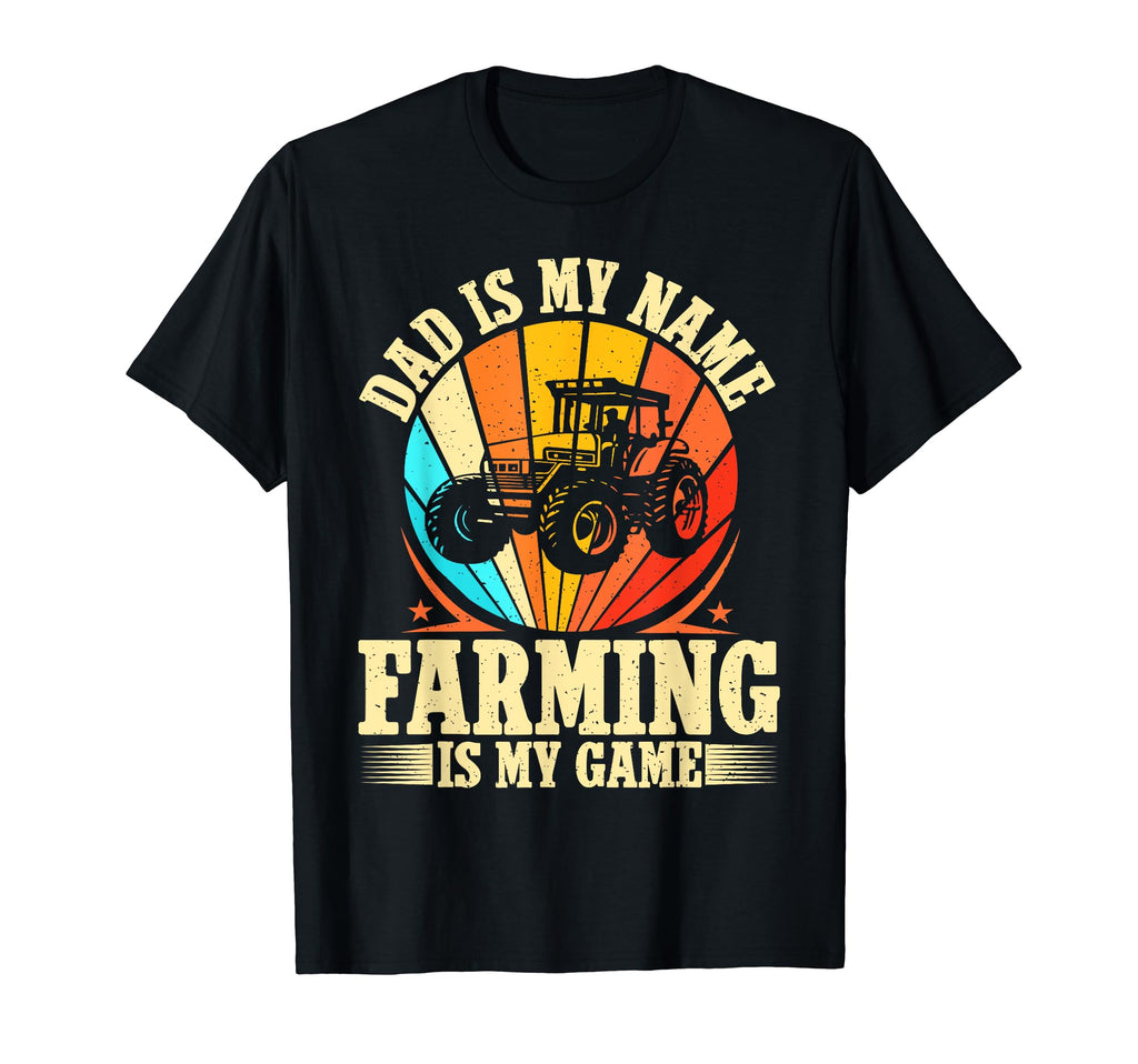Dad Is My Name Farming Is My Game T-Shirt - Custom Art Print for Adults - T-Shirt, Sweatshirt, Hoodie