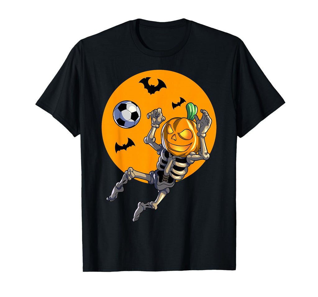 Soccer Skeleton Halloween Soccer T-Shirt - Fun Novelty Design Men Women - T-Shirt, Sweatshirt, Hoodie