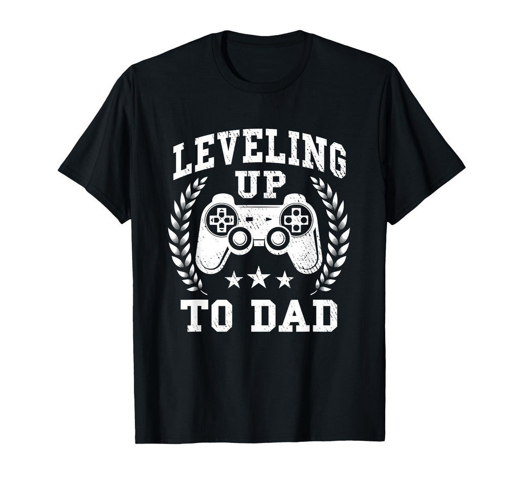 Leveling Up To Dad Funny Gamer Gaming T-Shirt - Graphic Print for Adults - T-Shirt, Sweatshirt, Hoodie