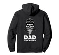 Dad Legend Bearded Biker Skull Hoodie - Graphic Print for Adults - T-Shirt, Sweatshirt, Hoodie