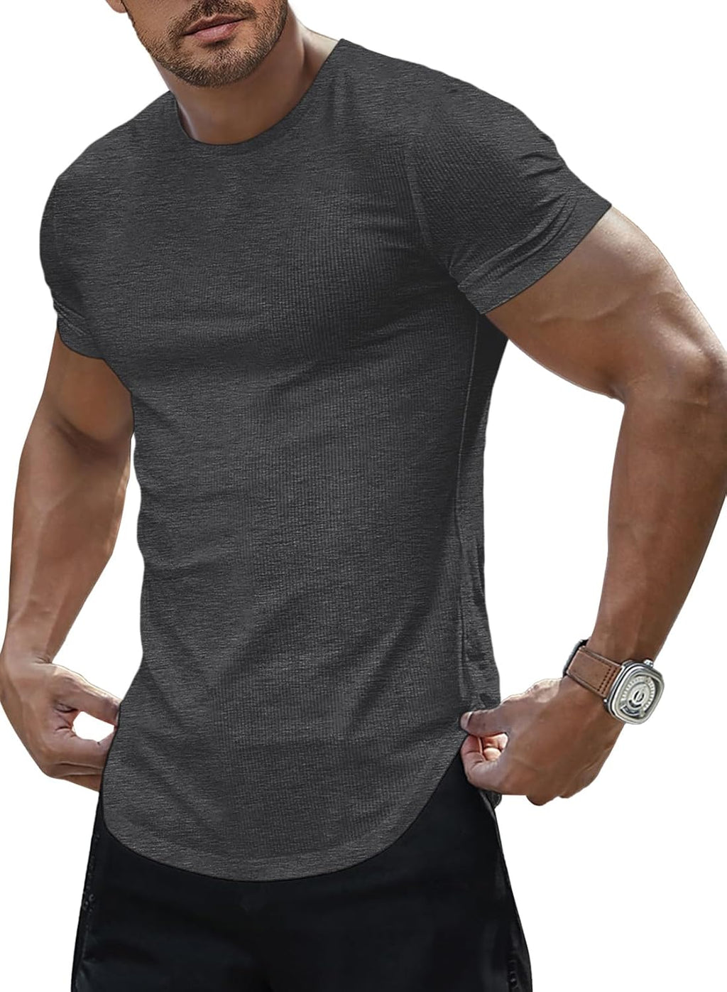 Mens Short Sleeve Summer Muscle Slim Fitted Crewneck - Adult & Kids T-Shirts, Sweatshirts & Hoodies apparel design preview 1