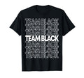 Team Black School Spirit T-Shirt - Fun Novelty Design for Adults - T-Shirt, Sweatshirt, Hoodie