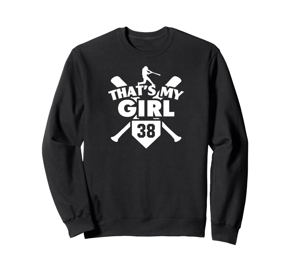 Baseball Mom Dad Thats My 38 Softball Sweatshirt - Custom Art Print Unisex - T-Shirt, Sweatshirt, Hoodie