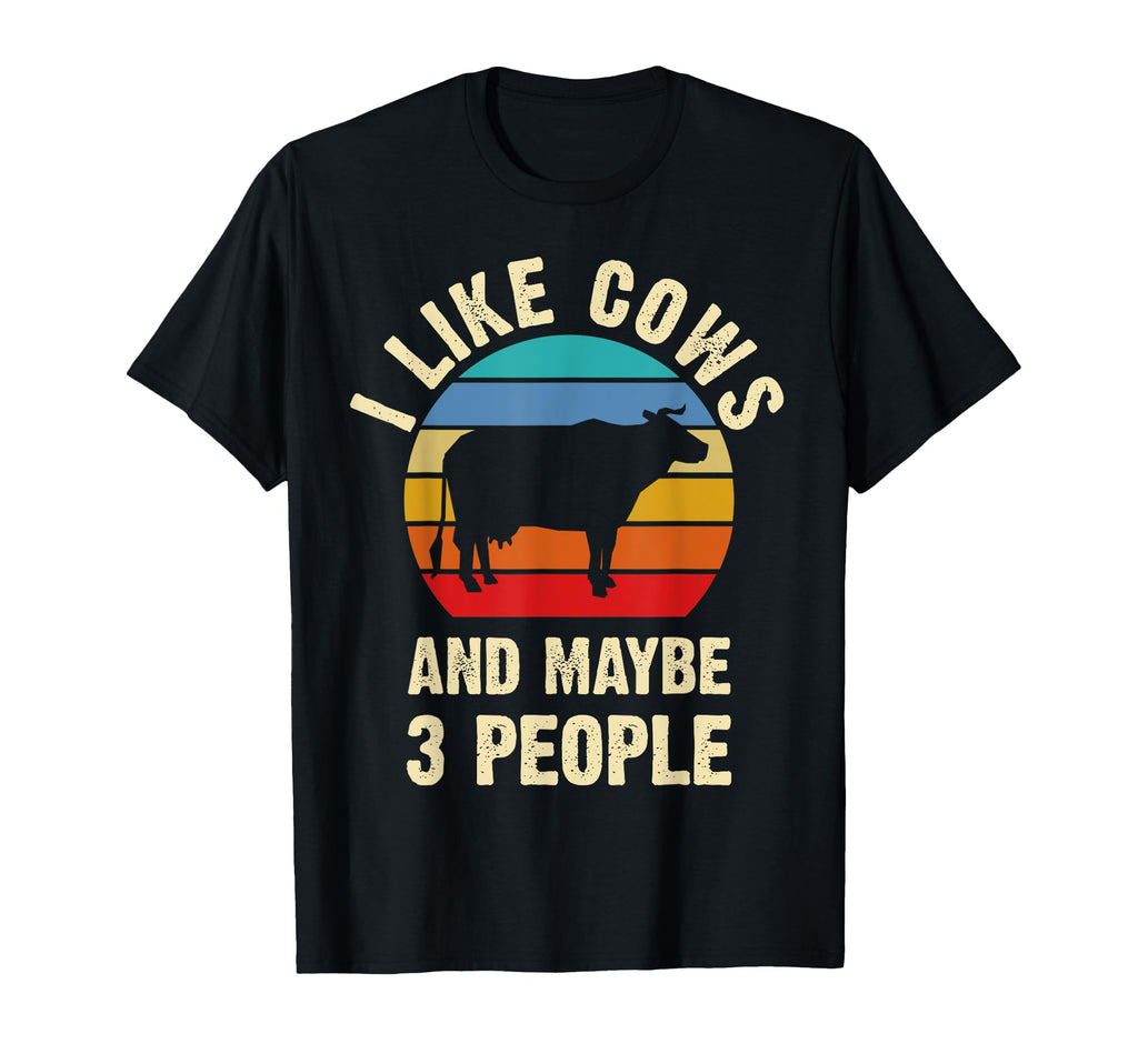 I Like Cows And Maybe 3 People T-Shirt - Aesthetic Graphic for Adults - T-Shirt, Sweatshirt, Hoodie