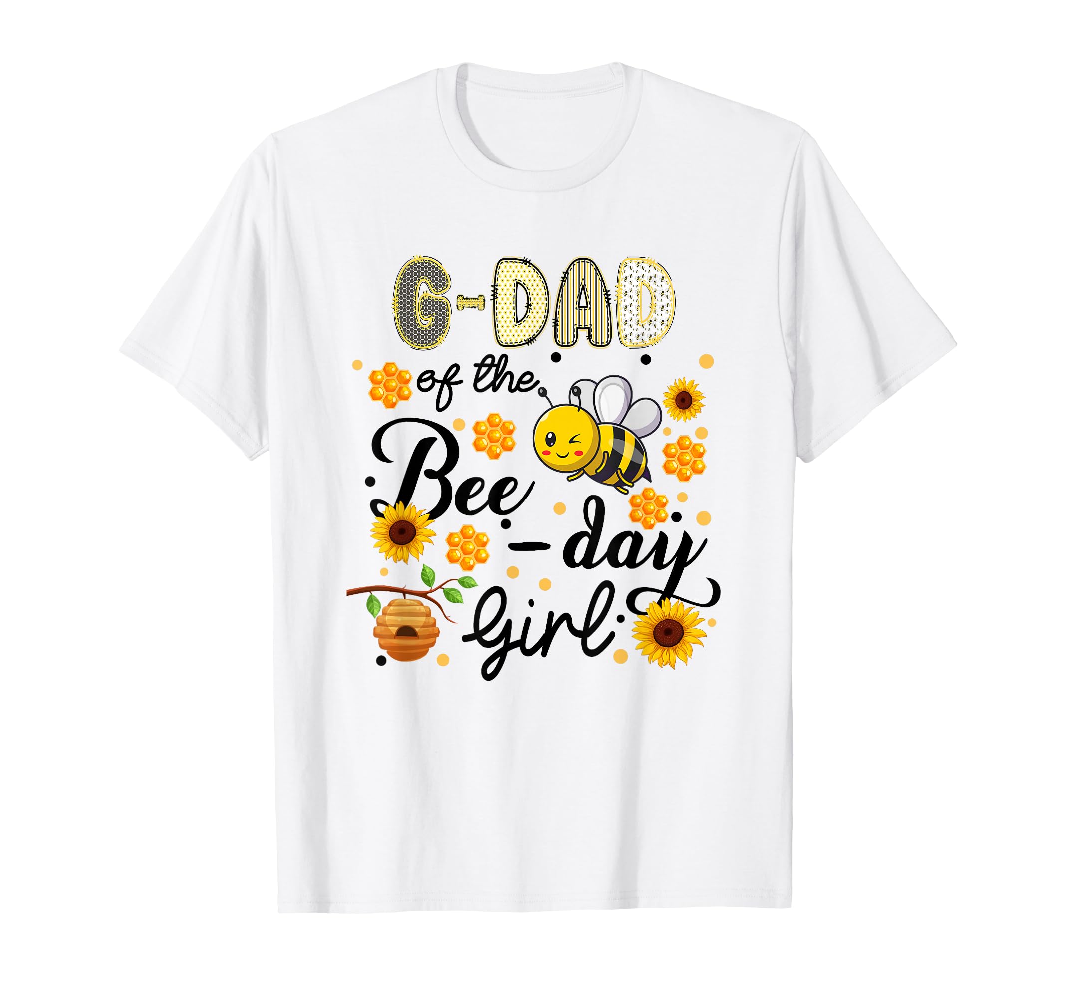 G Dad Bee Day Funny Bee Birthday Party T-Shirt - Custom Art Print Unisex - T-Shirt, Sweatshirt, Hoodie