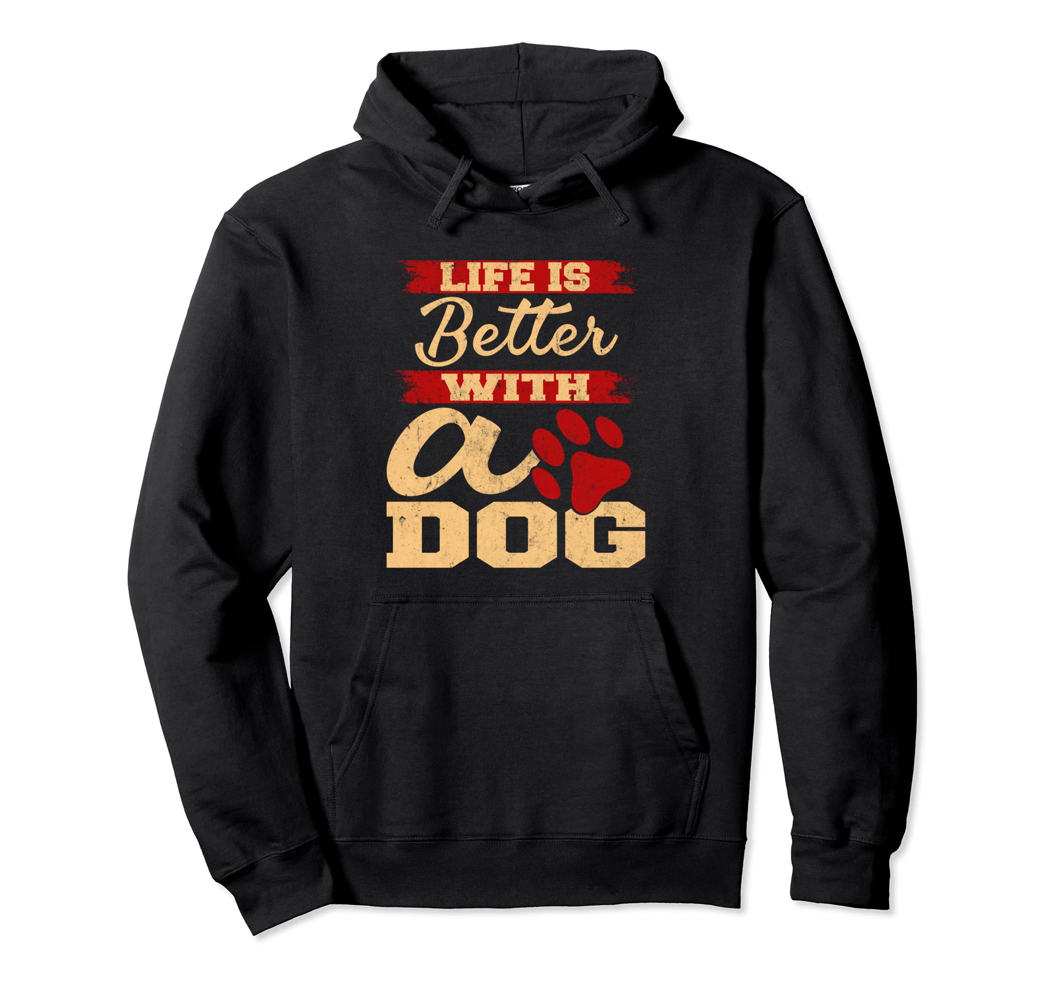 Life Is Better Dog Dad Dog Lover Hoodie - Custom Art Print Unisex - T-Shirt, Sweatshirt, Hoodie