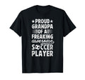 Proud Grandpa Soccer Player Grandfather T-Shirt - Trendy Graphic Men Women - T-Shirt, Sweatshirt, Hoodie