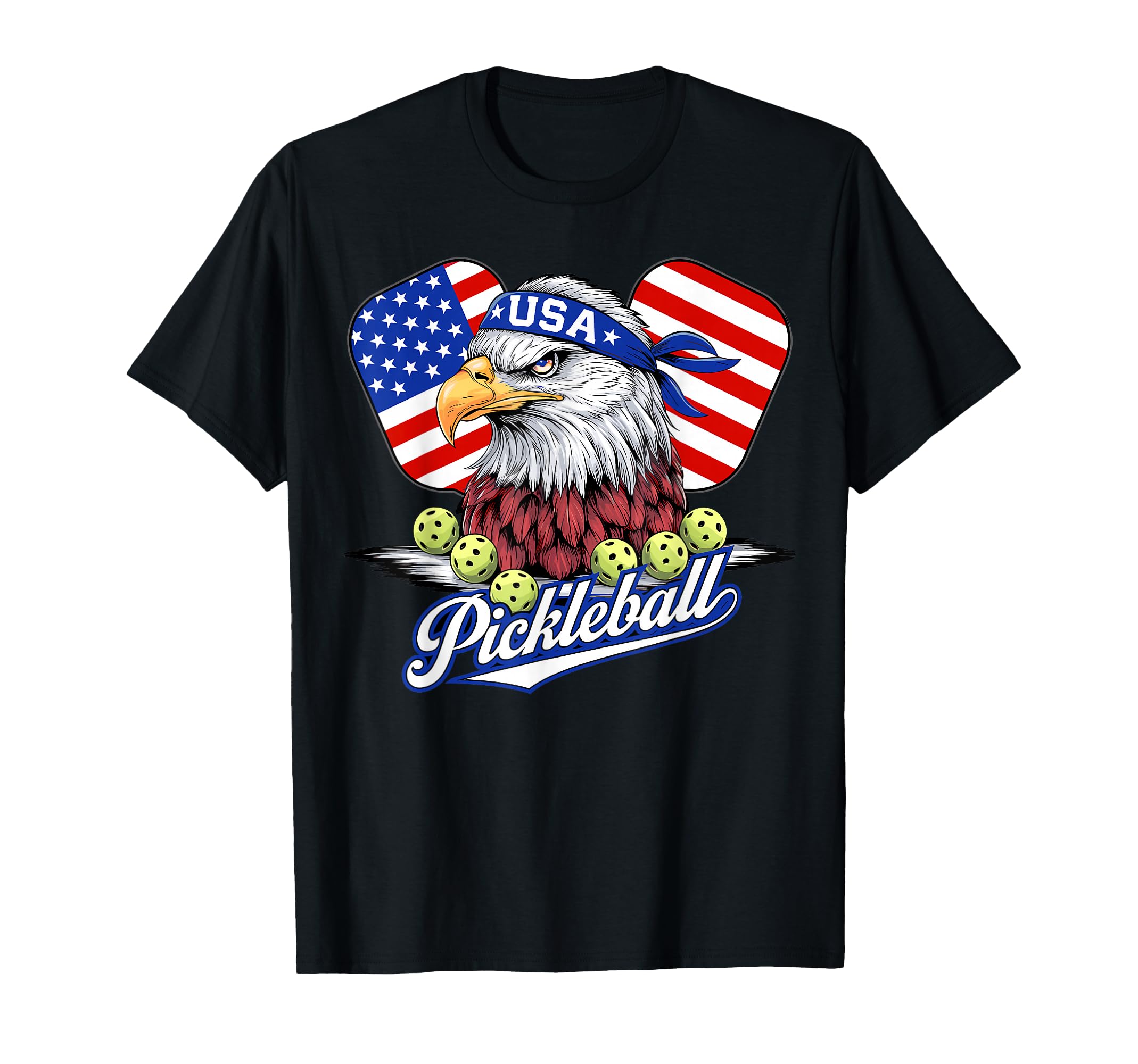 Us Flag Pickleball Player Paddleball T-Shirt - Aesthetic Graphic Unisex - T-Shirt, Sweatshirt, Hoodie
