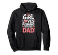 Daughter Fishing Dad Daughter Hoodie - Fun Novelty Design Men Women - T-Shirt, Sweatshirt, Hoodie