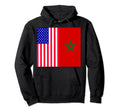 Moorish American Morocco Flag Hoodie - Minimalist Print for Adults - T-Shirt, Sweatshirt, Hoodie