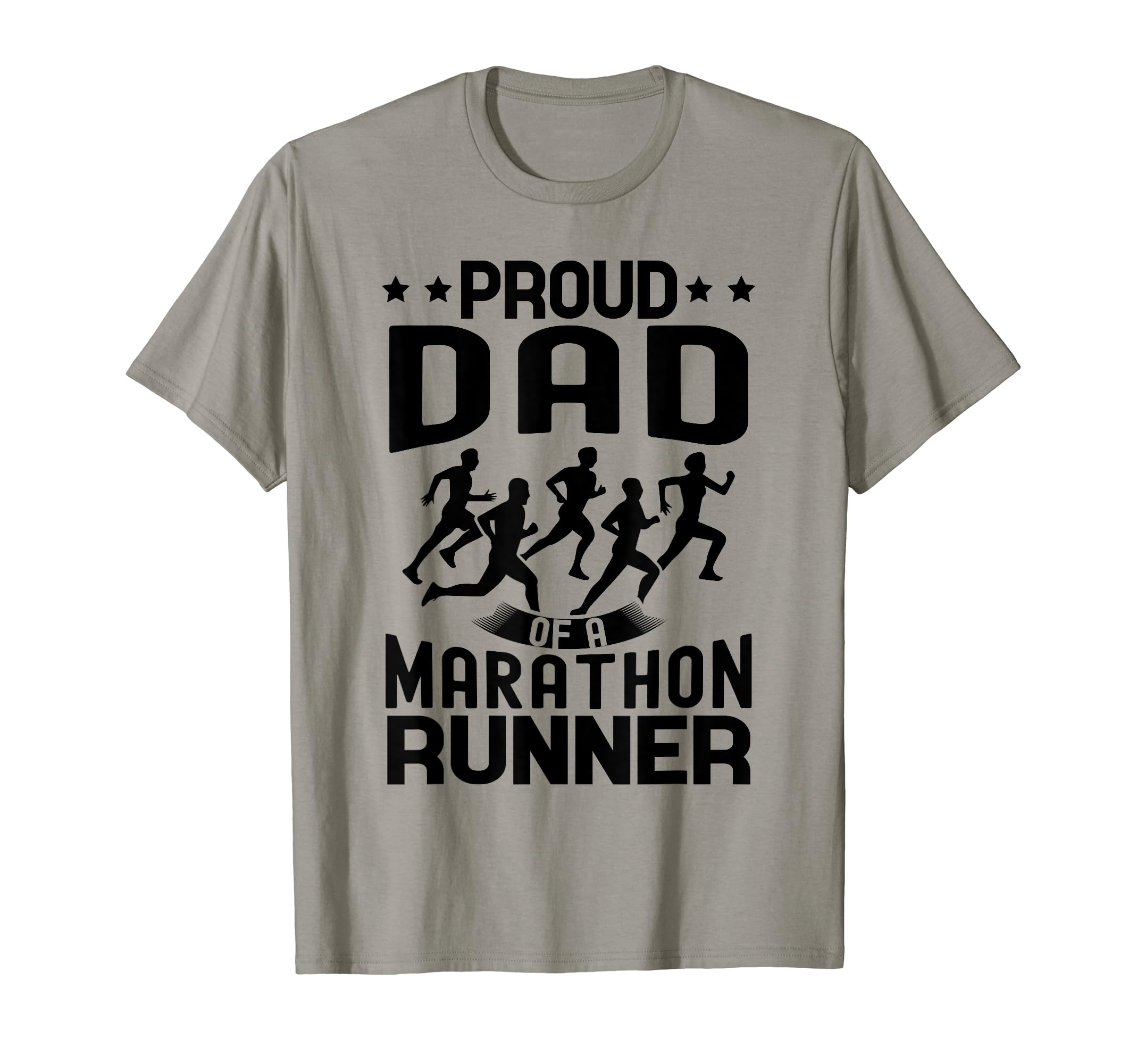 Proud Dad Marathon Runner Matching T-Shirt - Minimalist Print for Adults - T-Shirt, Sweatshirt, Hoodie