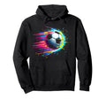 Soccer Player Colorful Tie Dye Color Hoodie - Novelty Apparel for Adults - T-Shirt, Sweatshirt, Hoodie