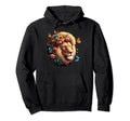 Floral Lion Lion Moms Dads Hoodie - Novelty Apparel for Adults - T-Shirt, Sweatshirt, Hoodie