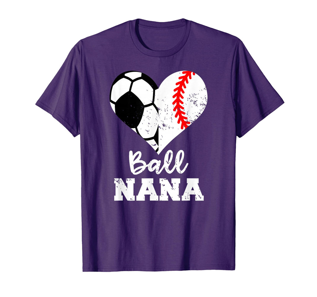 Ball Nana Funny Soccer Baseball Nana T-Shirt - Novelty Apparel for Adults - T-Shirt, Sweatshirt, Hoodie