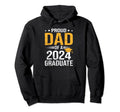 Proud Dad Class 2024 Graduate Senior 24 Hoodie - Novelty Apparel Unisex - T-Shirt, Sweatshirt, Hoodie