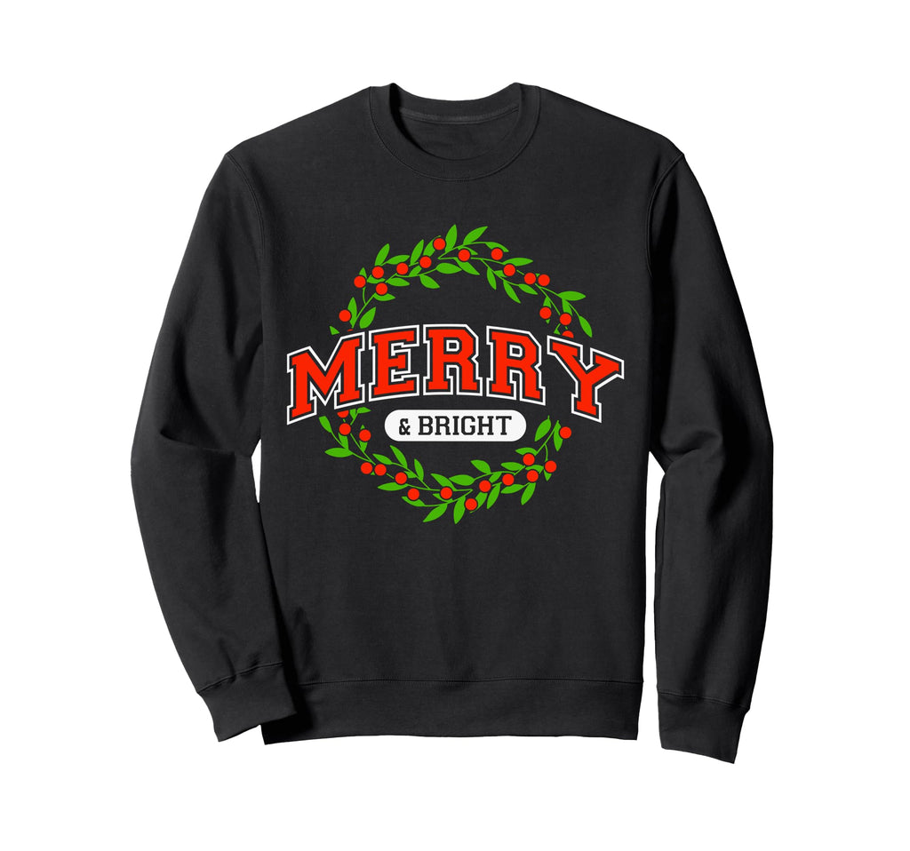 Merry And Bright Moody And Sweatshirt - Casual Everyday Wear Men Women - T-Shirt, Sweatshirt, Hoodie