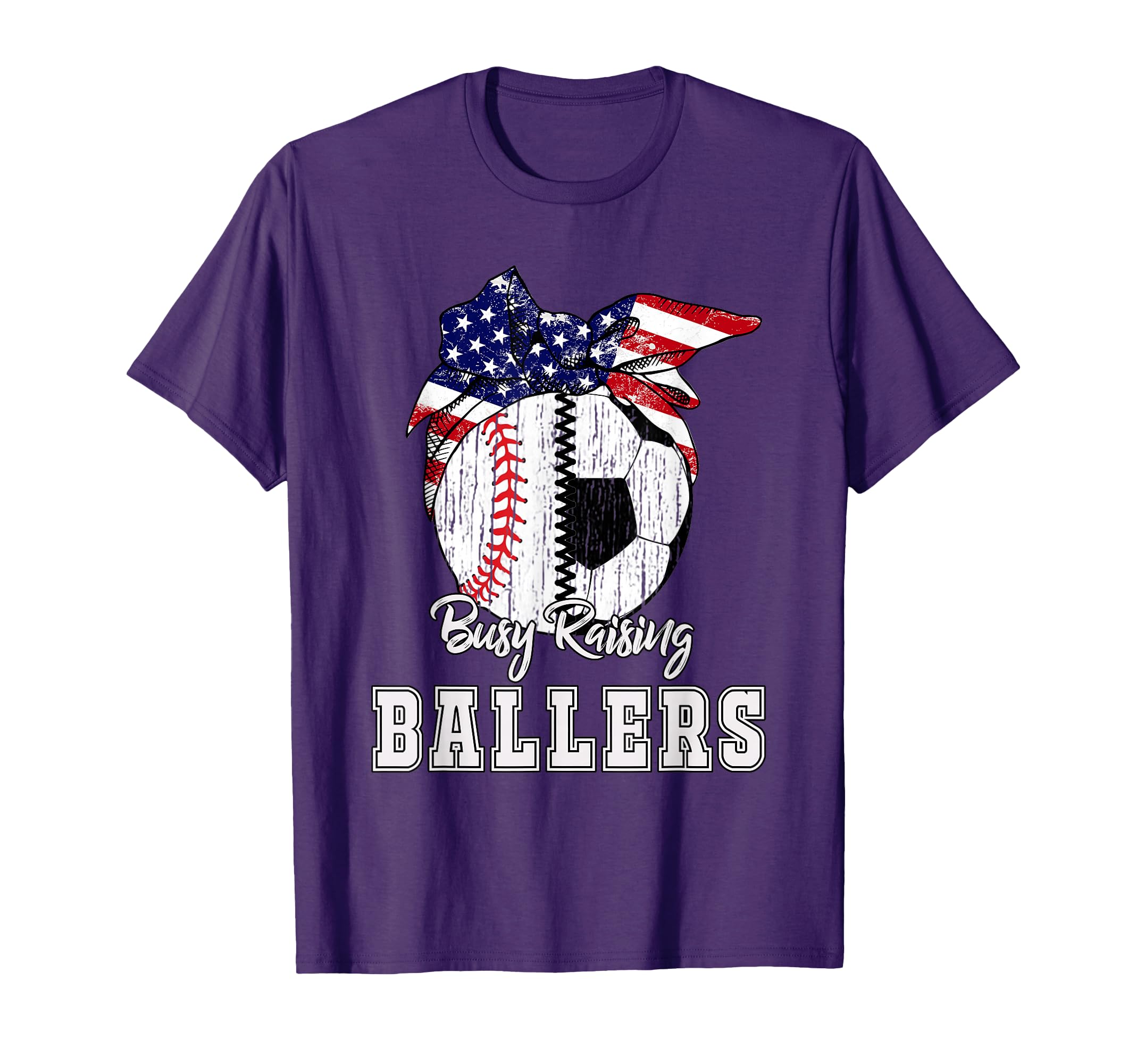 Busy Raising Ballers Baseball Soccer T-Shirt - Novelty Apparel Men Women - T-Shirt, Sweatshirt, Hoodie