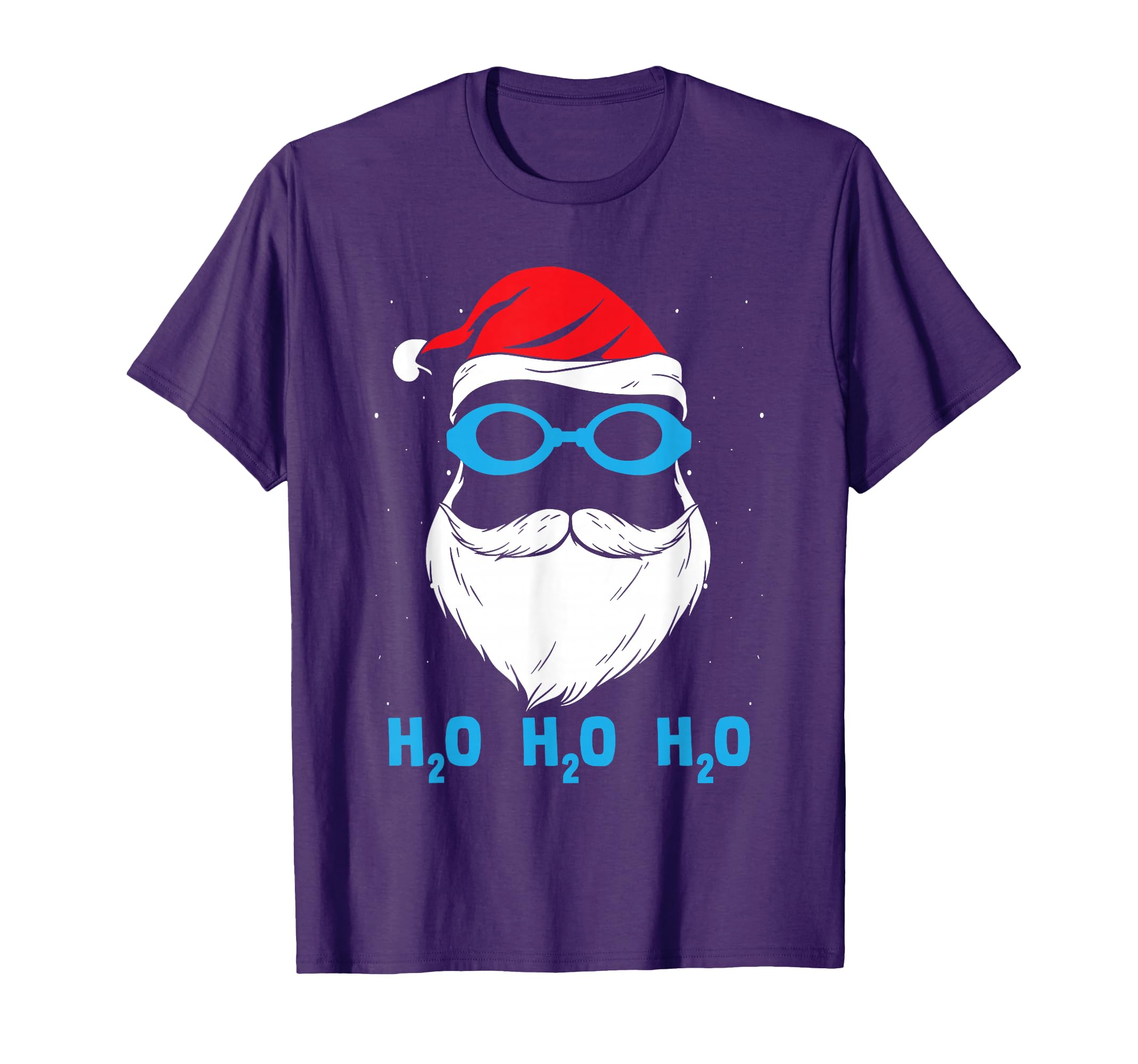 H2O H2O H2O Santa Claus Swimming T-Shirt - Casual Everyday Wear Unisex - T-Shirt, Sweatshirt, Hoodie