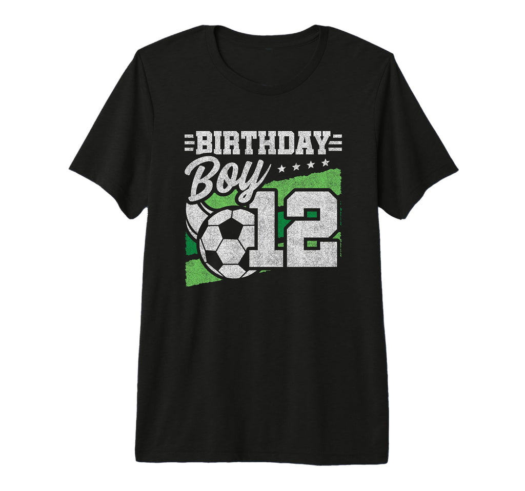 12 Year Old Soccer Birthday 12Th T-Shirt - Trendy Graphic Men Women - T-Shirt, Sweatshirt, Hoodie