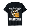 Basketball Grandma Leopard Heart T-Shirt - Aesthetic Graphic for Adults - T-Shirt, Sweatshirt, Hoodie