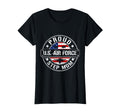 Proud Air Force Step Mom Flag Us T-Shirt - Aesthetic Graphic Men Women - T-Shirt, Sweatshirt, Hoodie