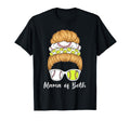 Messy Bun Mom Both Baseball Softball T-Shirt - Casual Everyday Wear Unisex - T-Shirt, Sweatshirt, Hoodie