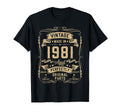 1981 45Yr 45Th Birthday Gifts 45 Years T-Shirt - Custom Art Print Unisex - T-Shirt, Sweatshirt, Hoodie