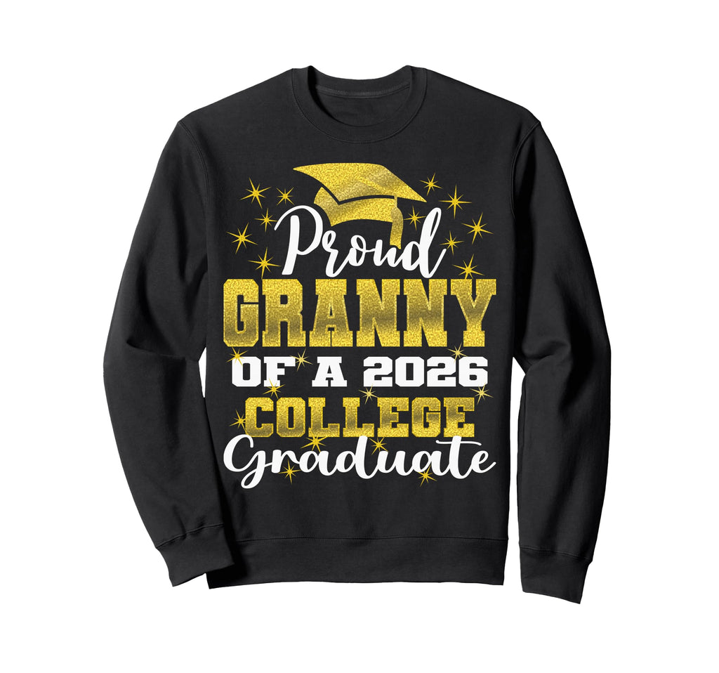 Proud Granny 2026 College Sweatshirt - Aesthetic Graphic Men Women - T-Shirt, Sweatshirt, Hoodie
