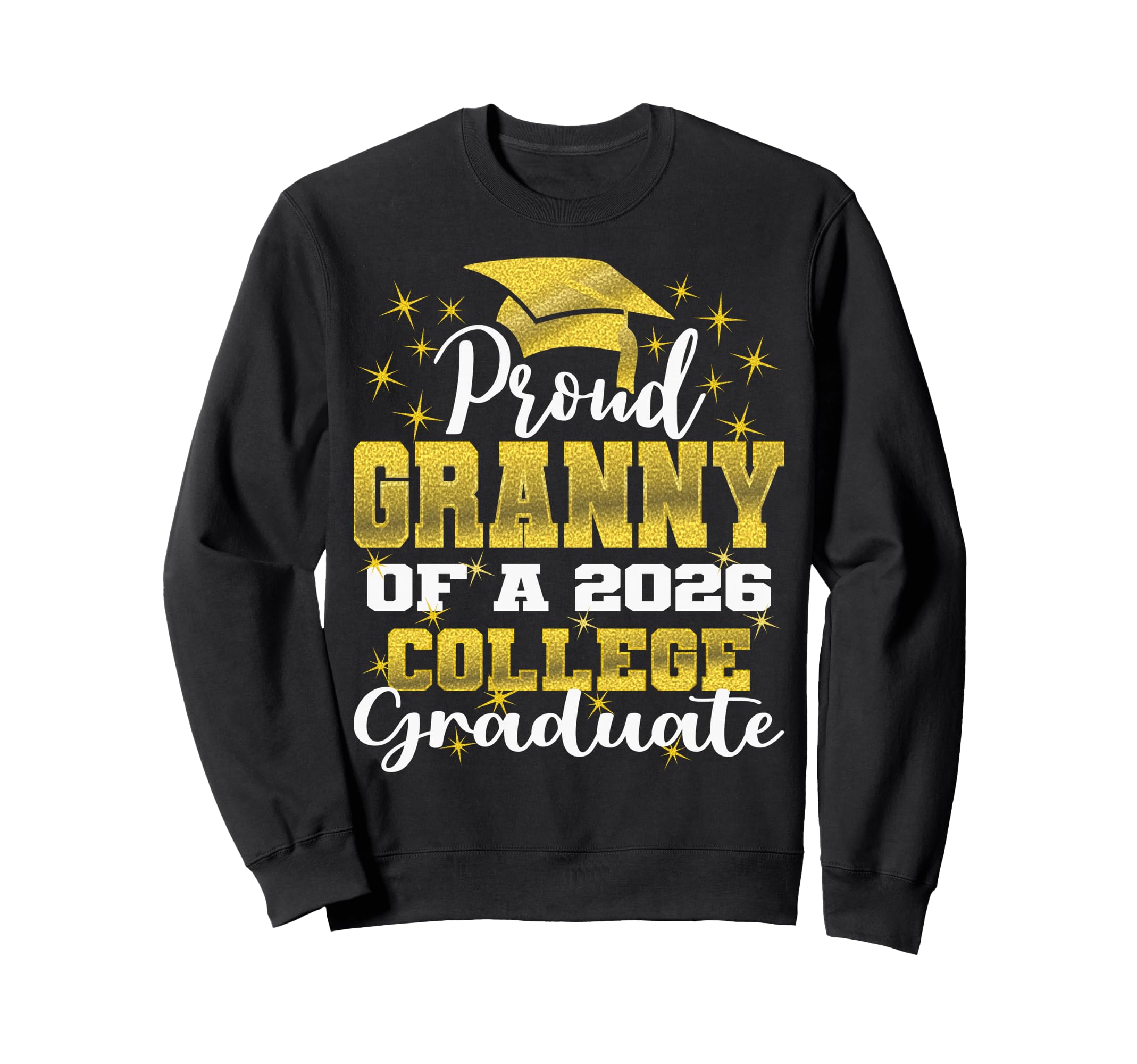 Proud Granny 2026 College Sweatshirt - Aesthetic Graphic Men Women - T-Shirt, Sweatshirt, Hoodie