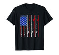 Fishing American Flag Fishing T-Shirt - Casual Everyday Wear for Adults - T-Shirt, Sweatshirt, Hoodie