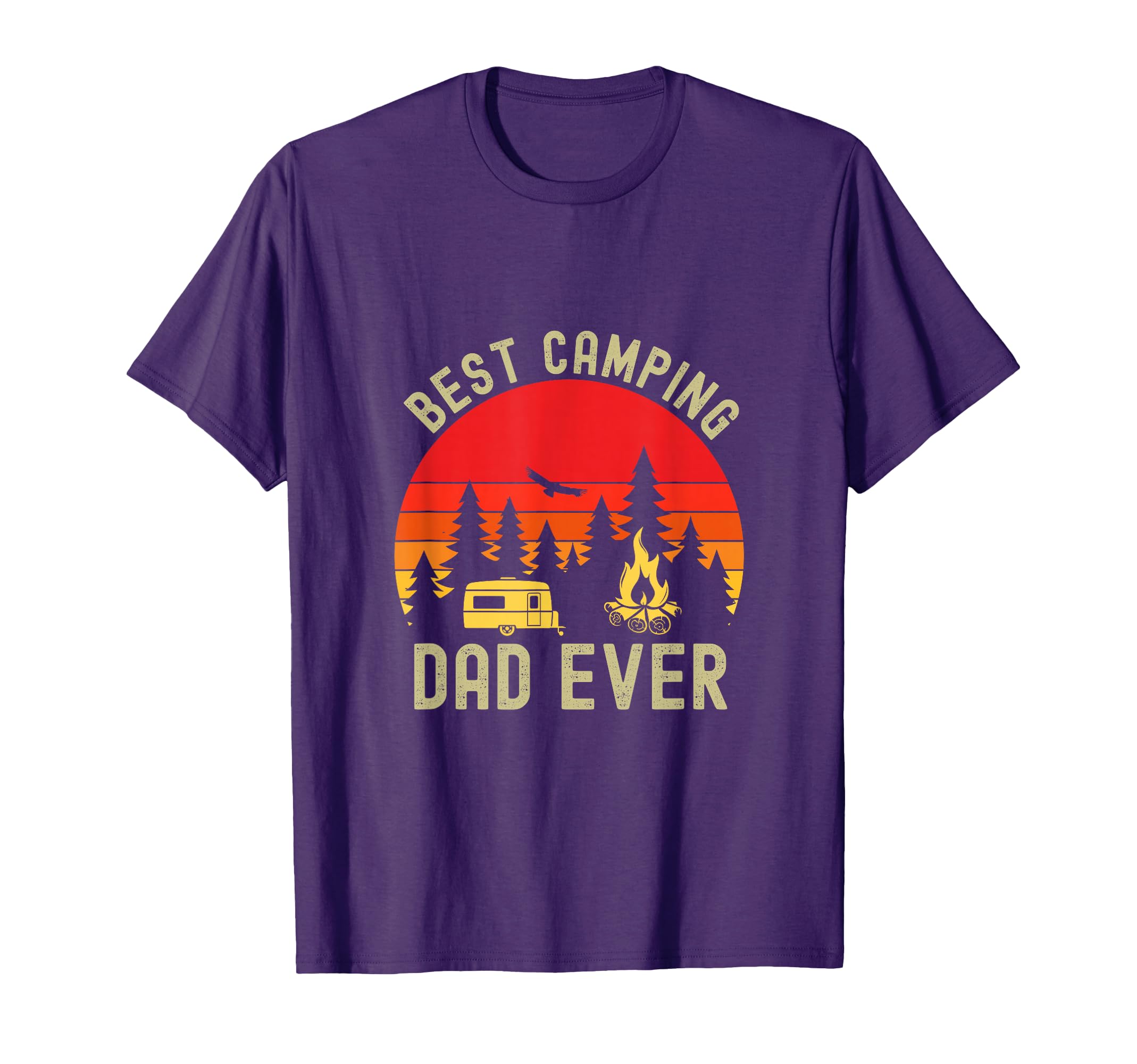 Best Camping Dad Ever Camping T-Shirt - Casual Everyday Wear for Adults - T-Shirt, Sweatshirt, Hoodie