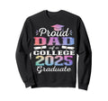 Proud Dad 2025 College Graduate Sweatshirt - Custom Art Print Unisex - T-Shirt, Sweatshirt, Hoodie