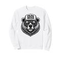 Papa Beer Funny Dad Bear Drinking Sweatshirt - Minimalist Print Men Women - T-Shirt, Sweatshirt, Hoodie