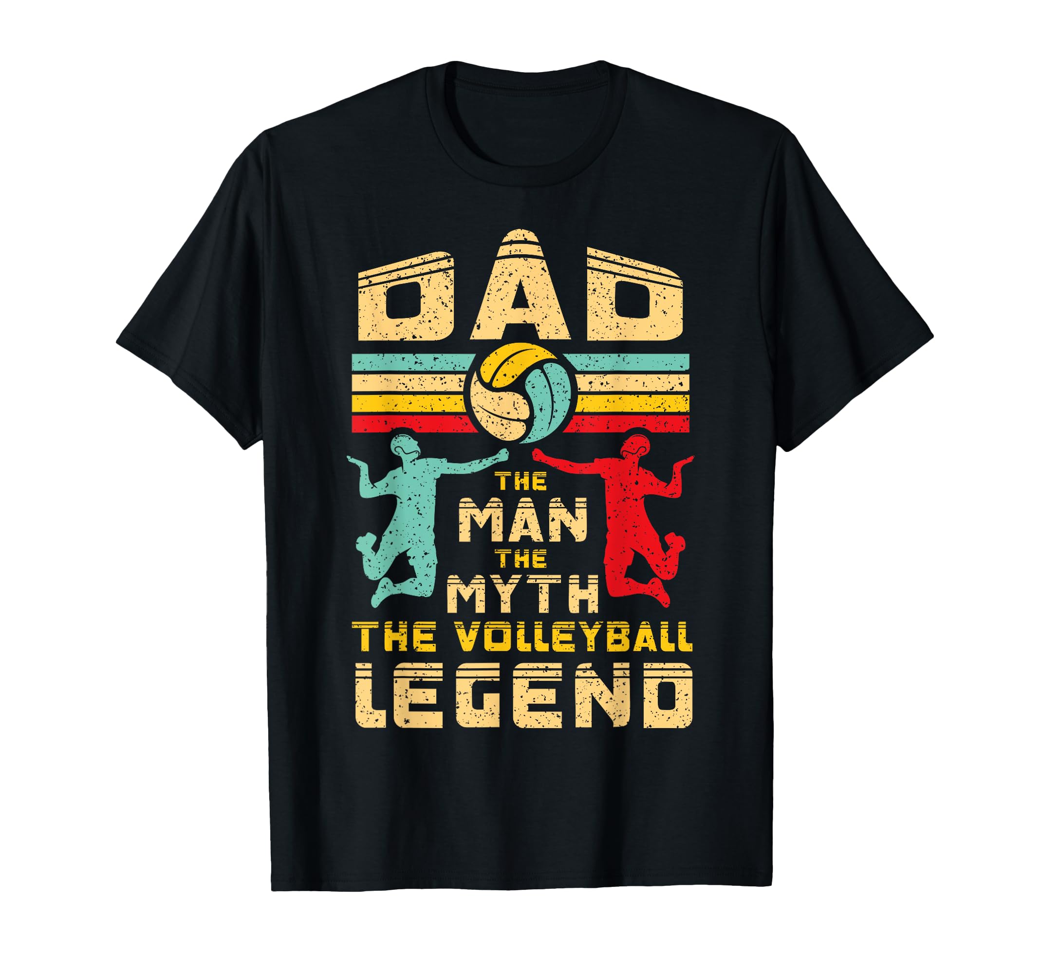 Dad Myth Volleyball Legend Fathers Day T-Shirt - Graphic Print for Adults - T-Shirt, Sweatshirt, Hoodie