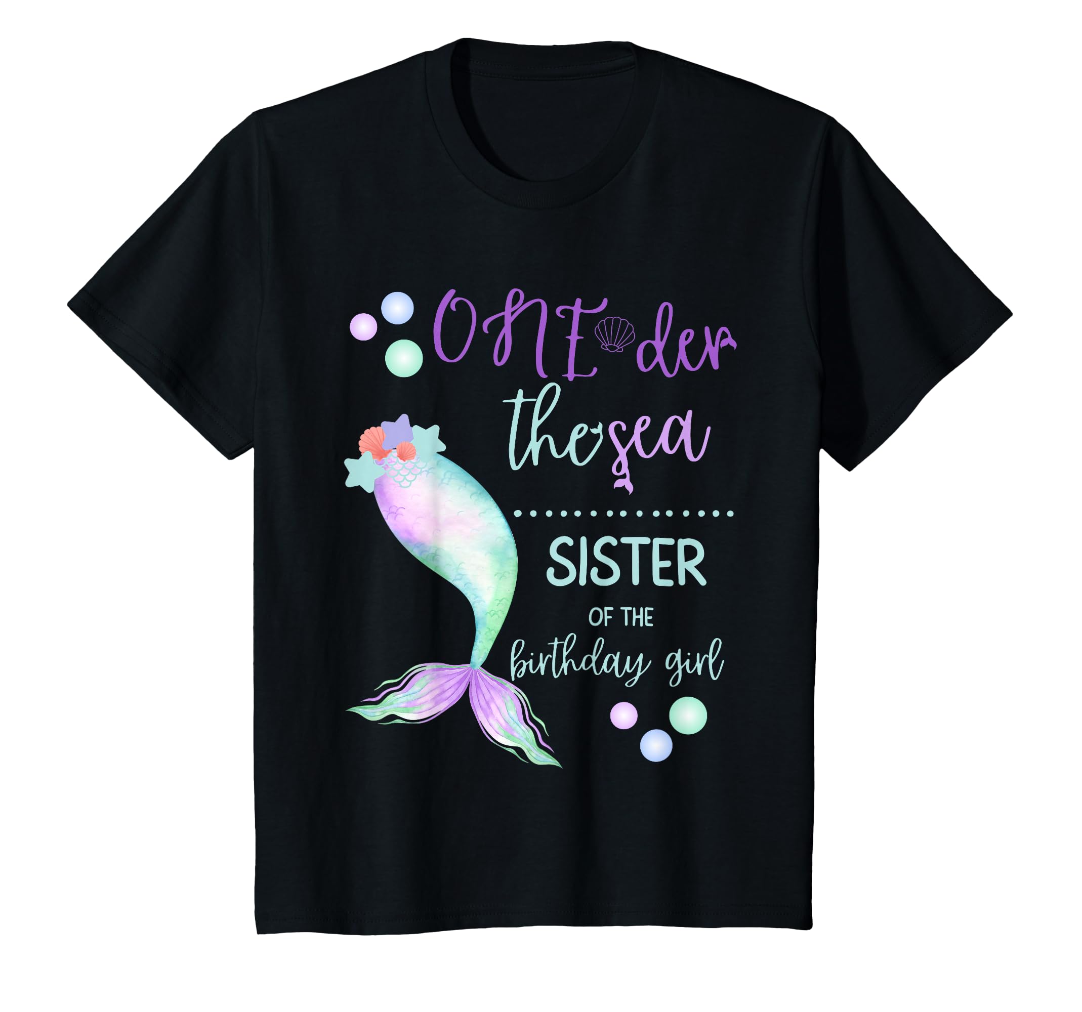 Sister 1St Birthday Mermaid Oneder T-Shirt - Fun Novelty Design Men Women - T-Shirt, Sweatshirt, Hoodie