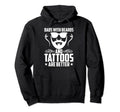 Awesome Dads Have Tattoos And Beards Hoodie - Novelty Apparel Unisex - T-Shirt, Sweatshirt, Hoodie