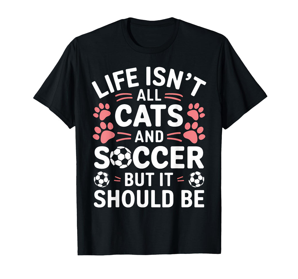 Funny Soccer Player Soccer Lovers Cats Hoodie - Unique Graphic for Adults - T-Shirt, Sweatshirt, Hoodie